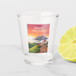 Selasar Pagi am Mount Merbabu Indonesien Schnapsglas