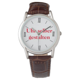 selber gestalten armbanduhr