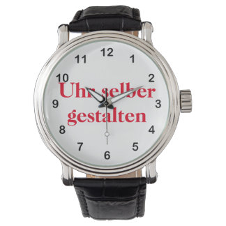 selber gestalten armbanduhr