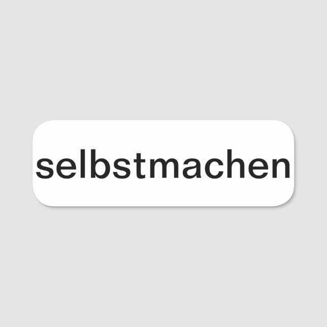 selber gestalten namensschild (Vorderseite)