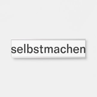 selber gestalten türschild