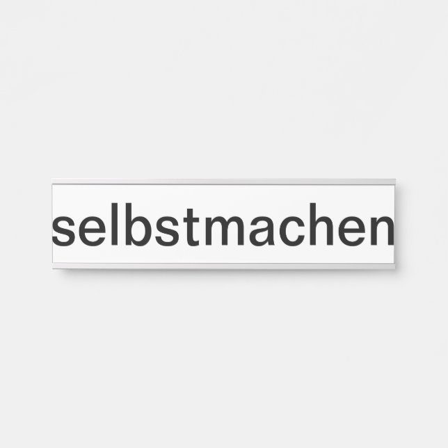 selber gestalten türschild (Vorderseite )