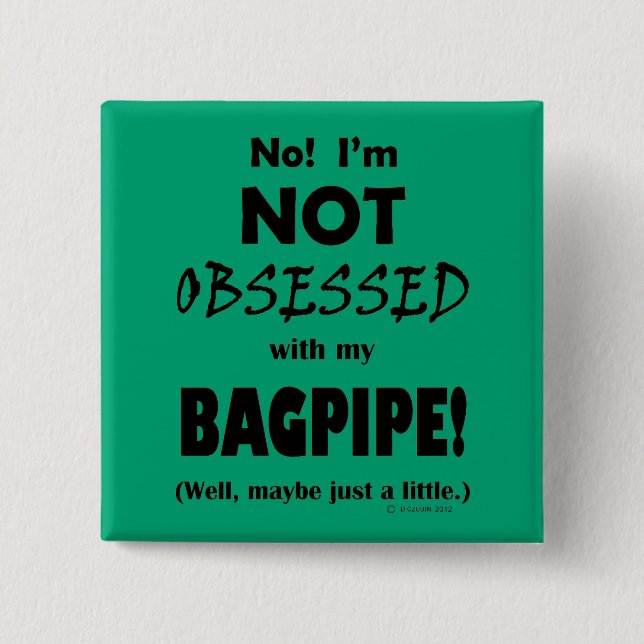 Selbesessene Bagpipe Button (Vorderseite)