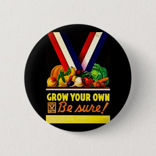 Selbst anbauen - Seien Sie sicher! Vintage Zweiter Button
