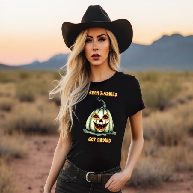 Selbst Baddies erhalten Saddies Evil Pumpkin T-Shirt (Von Creator hochgeladen)