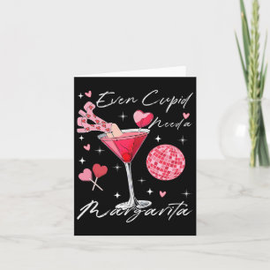 Selbst Cupid braucht einen Margarita Valentinstag Karte