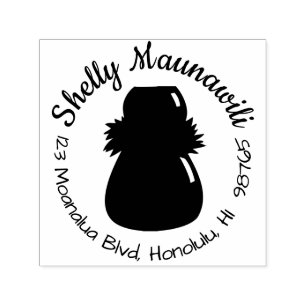 Selbst, der hawaiische Rücksendeadresse-Briefmark Permastempel