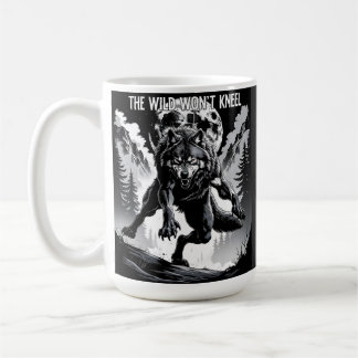Selbst der Mond fürchtet mein Schweigen" - Wolf Zi Kaffeetasse