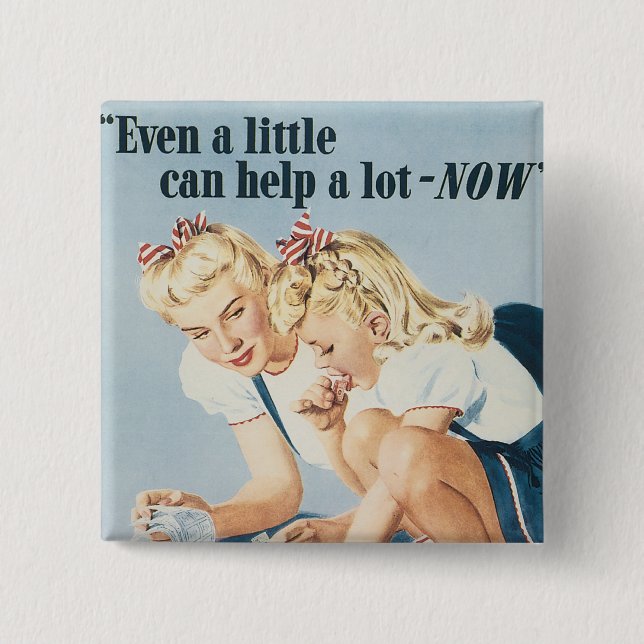 Selbst ein bisschen kann Alot JETZT helfen Button (Vorderseite)