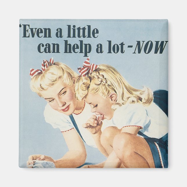 Selbst ein bisschen kann Alot JETZT helfen Magnet (Vorne)