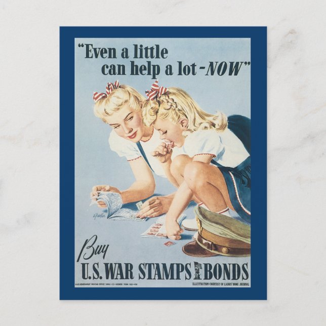 Selbst ein bisschen kann Alot JETZT helfen Postkarte (Vorderseite)