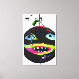 Selbst erzeugte Stressmonster Leinwanddruck