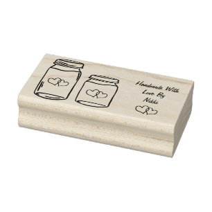Selbst gemacht mit Liebe-Briefmarke Gummistempel