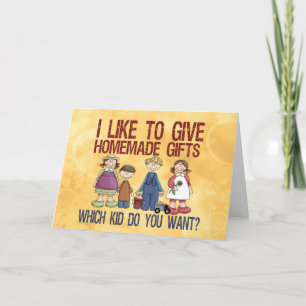 Selbst gemachte Geschenke Karte