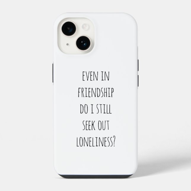 Selbst in Freundschaft iPhone Case Hülle (Rückseite)