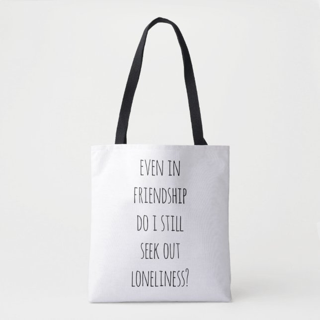 Selbst in Freundschaft Schultertasche (Vorderseite)