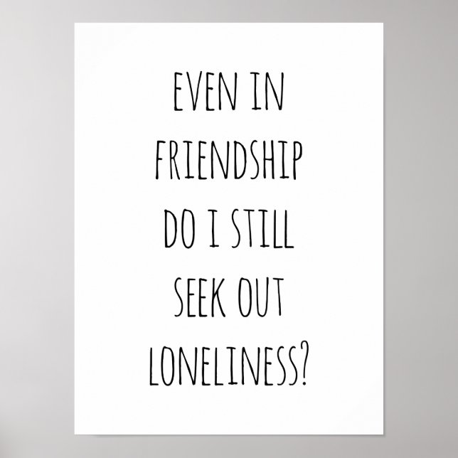 Selbst in Freundschaftsposter Poster (Vorne)