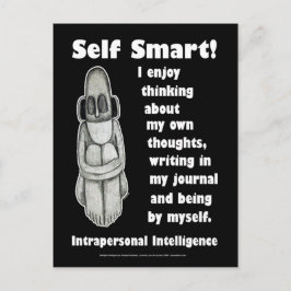 Selbst intelligent - leer postkarte