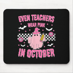 Selbst Lehrer tragen Pink im Oktober Halloween Bre Mousepad