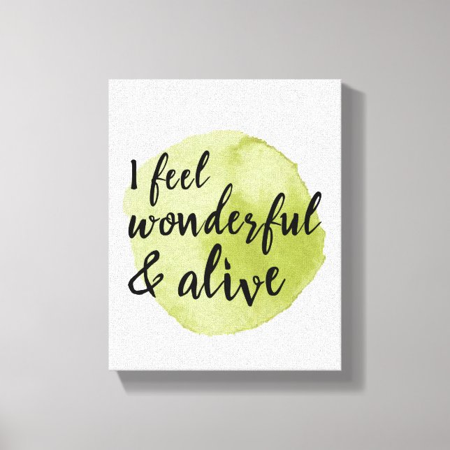 Selbst-Liebe positive Visionen Worte für Selbstver Leinwanddruck (Vorderseite)