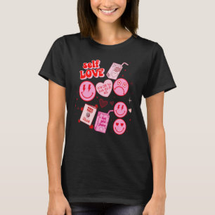 Selbst Liebe Retro Valentine's Day Happy Gesicht B T-Shirt