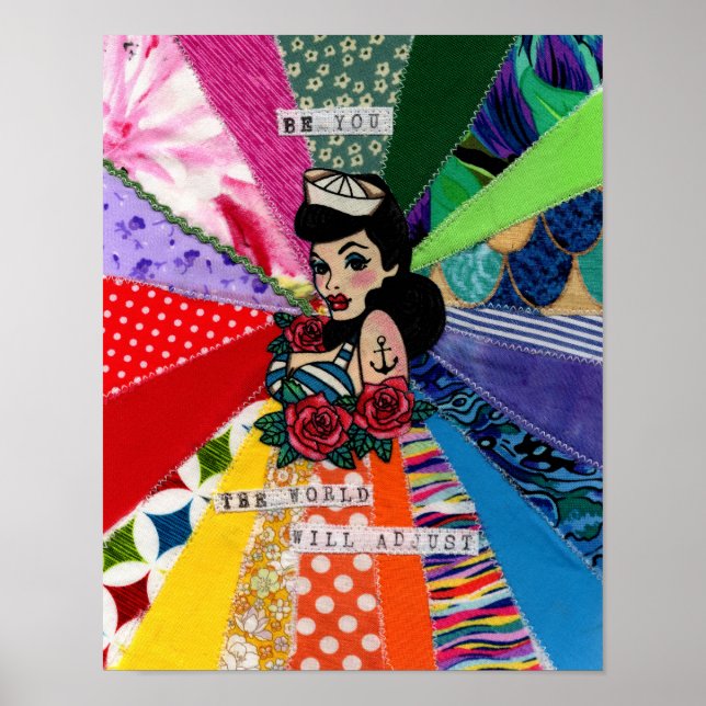 Selbst-Liebe - sei es Sie, die Welt wird sich anpa Poster (Vorne)