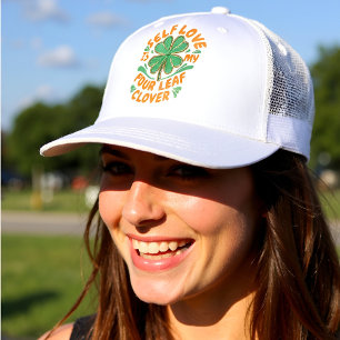Selbst Liebe Vierblättriges Kleeblatt Trucker Hat Truckerkappe