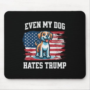 Selbst mein Hund hasst Trump _ Funny Election Pro Mousepad