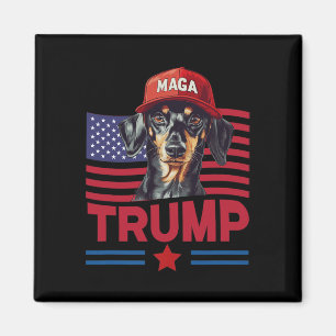 Selbst mein Hund Lieben Trump Funny Dackel Mega Ha Magnet
