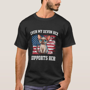 Selbst meine Devon Rex Cat unterstützt HER Kamala T-Shirt