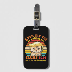 Selbst meine Katze ist für Trump 2024-Apparel Gewa Gepäckanhänger