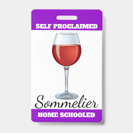 selbst proklamierter Sommelier Ausweis