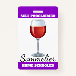 selbst proklamierter Sommelier Ausweis