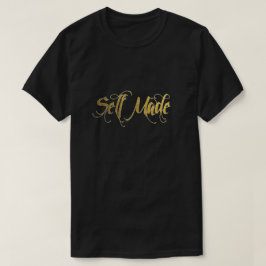 Selbst stellte Goldfolien-T - Shirt her