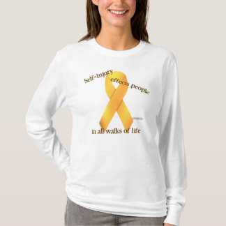 Selbst-Verletzung Band-Damen-langes Hülsen-Shirt T-Shirt