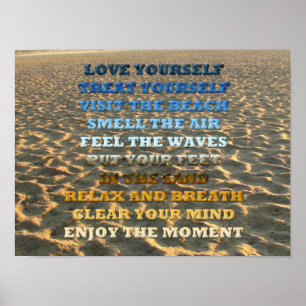 Selbstachtung ist es wert, sich um Ihr selbst-Zita Poster