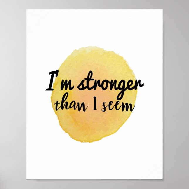 Selbstannahme inspirierende Zitate Poster (Vorne)