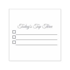Selbstbedruckte Top Three-Briefmarke für Planer od Permastempel