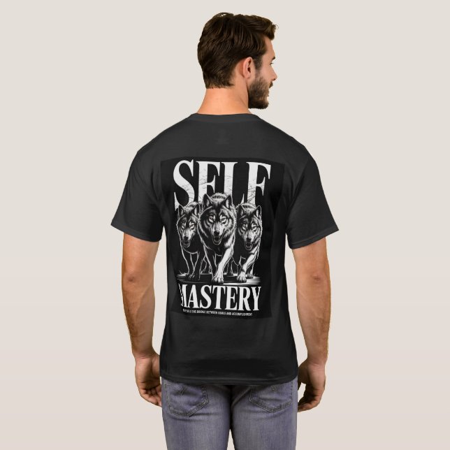 Selbstbeherrschung – Alpha-Disziplin-Tee T-Shirt (Schwarz voll)