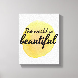 Selbstbejahungsworte für die Selbstversorgung durc Leinwanddruck