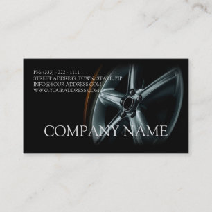 Selbstbewegende schwarze visitenkarte