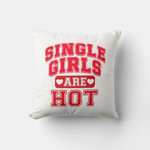 Selbstbewusst Single Vibes Kissen