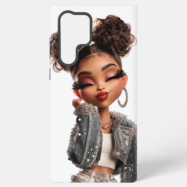 Selbstbewusste Couture-Schönheit Samsung Galaxy Hülle (Rückseite)