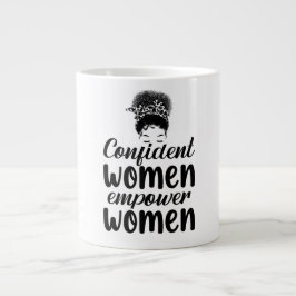 Selbstbewusste Frauen befähigen Frauen Zitat Femin Jumbo-Tasse
