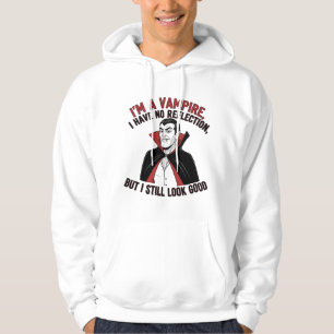 Selbstbewusster Vampir Halloween Humor Hoodie