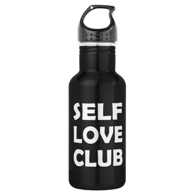 Selbstbewusstsein mit Liebe | Kümmern Heart Edelstahlflasche (Vorderseite)