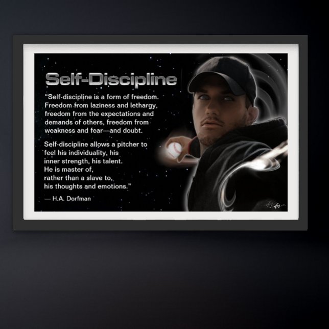 Selbstdisziplinarposter Poster (self-discipline)