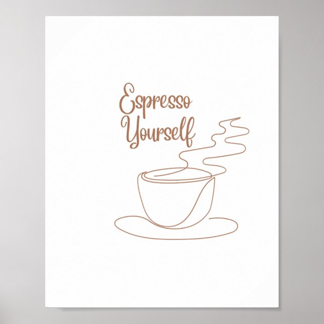 Selbstentwürfe für Espresso Poster (Vorne)