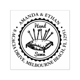 Selbstfärbende Briefmarke zum Handnähen Permastempel