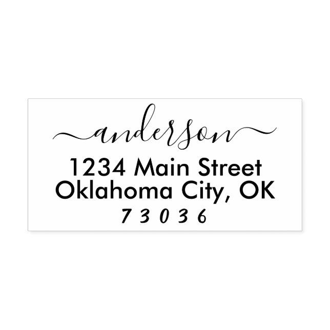 Selbstfarbige benutzerdefinierte Rücksendeadresse- Permastempel (Design)